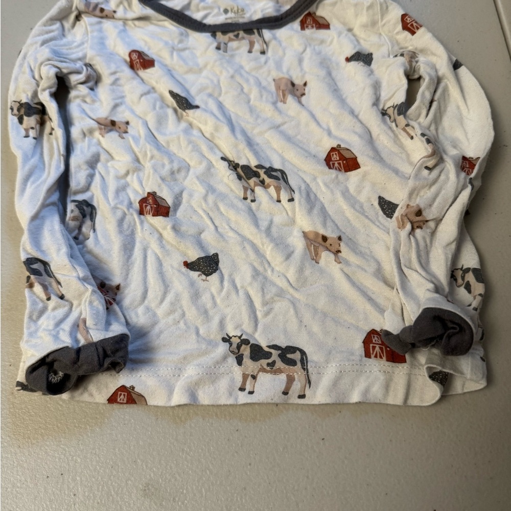 Kyte BABY Moo Print Long Sleeve Shirt
